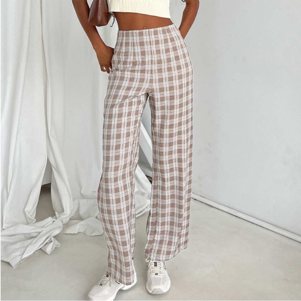 Plaid trousers